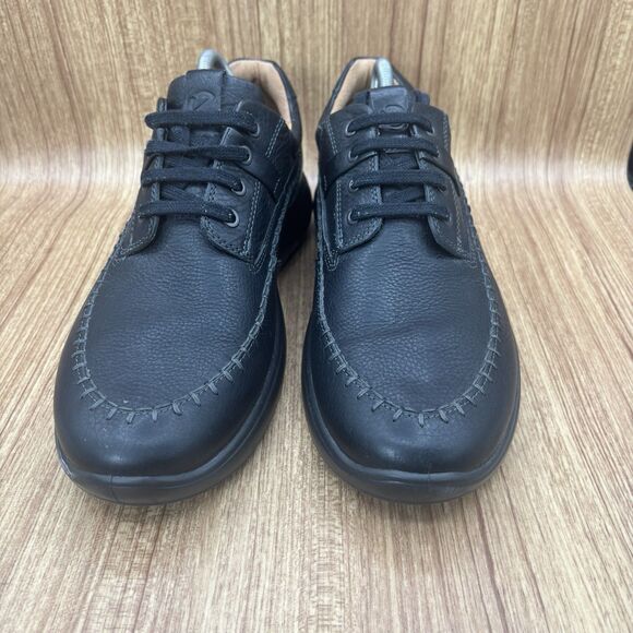 ECCO Seawalker Casual Lace-Up Derby Shoes Men Sz EU 44 USA 10-10.5 Black Leather main image 8